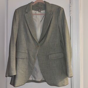 H&M Textured Mint Green Blazer